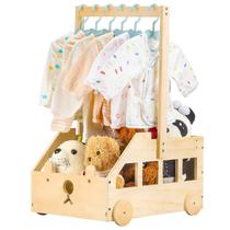 Caixa de chuveiro de madeira para bebês Closet PineapplePapa com cabide Caixa de chuveiro de madeira para bebês Closet PineapplePapa com cabide