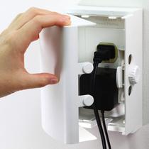 Caixa de cobertura de tomada de segurança para bebês Wappa Baby Double Lock Caixa de cobertura de tomada de segurança para bebês Wappa Baby Double Lock