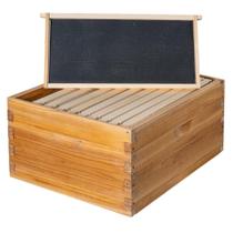 Caixa de Colmeia Honey Lake Langstroth de 10 Quadros, Profunda, 50 x 41 x 24 cm
