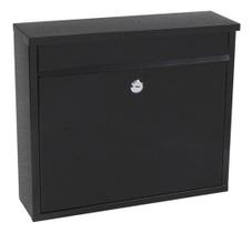 Caixa De Com Fechadura - 36X31X12Cm Standers - Preto Caixa De Com Fechadura - 36X31X12Cm Standers - Preto