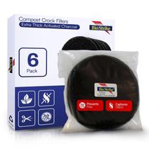 Caixa de compostagem BioStrike, pacote com 6 filtros de carbono extra espessos de 14 cm