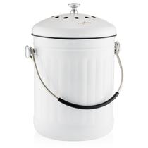 Caixa de compostagem RED FACTOR Premium em aço inoxidável 5L com filtros Caixa de compostagem RED FACTOR Premium em aço inoxidável 5L com filtros
