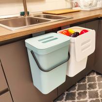 Caixa de compostagem Stonespace Kitchen Under Sink 12L com tampa azul