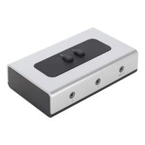 Caixa de comutação Antec, 2 portas, estéreo, 3,5 mm, áudio AUX Caixa de comutação Antec, 2 portas, estéreo, 3,5 mm, áudio AUX