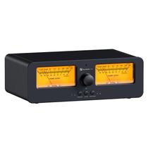 Caixa de comutação Fosi Audio LC30 VU Meter Amplificador Alto-falante 2x2