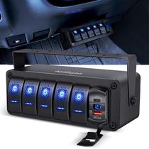 Caixa de Comutação Nilight 5 Gangues 12V com Carregador USB PD e QC 3.0 Caixa de Comutação Nilight 5 Gangues 12V com Carregador USB PD e QC 3.0