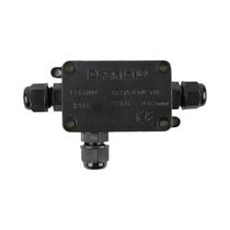 Caixa De Conexão Elétrica À Prova d'Água IP66 Com Conector De Cabo Três Vias E Terminal Para Luz LED