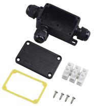 Caixa De Conexão Elétrica À Prova d'Água IP66 Com Conector De Cabo Três Vias E Terminal Para Luz LED