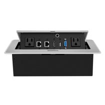 Caixa de conexão Power Strip, mesa pop-up com saída HDMI