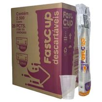 Caixa de copo 180ml fastcup ps 2500 unidades Caixa de copo 180ml fastcup ps 2500 unidades