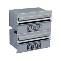 Caixa de Correio A228-OM 2 Módulos para Grade Inox Ouro Minas Caixa de Correio A228-OM 2 Módulos para Grade Inox Ouro Minas