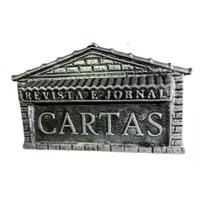 Caixa De Correio Alumínio P/ Portão Ou Muros (jornal) - PRATA