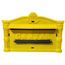 Caixa de Correio Amarela Casinha Thompson Residencial Coleta de Cartas Correspondência Segura