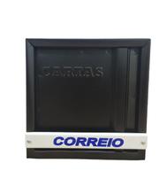 Caixa De Correio Carta Grade Vertical Preta C/ Branco Caixa De Correio Carta Grade Vertical Preta C/ Branco