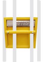 Caixa de correio chapa de aço portão aço e embuti muro +2 parafusos 2 porcas 1 grade fixação Caixa de correio chapa de aço portão aço e embuti muro +2 parafusos 2 porcas 1 grade fixação