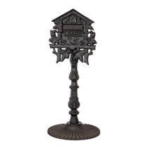 Caixa De Correio Colonial Casinha Com Pé Ferro Fundido Caixa De Correio Colonial Casinha Com Pé Ferro Fundido