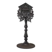 Caixa de Correio Colonial Casinha Com Pé Ferro Fundido Caixa de Correio Colonial Casinha Com Pé Ferro Fundido