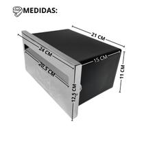 Caixa de Correio Compacta Frente de Inox Cartas Boletos Caixa de Correio Compacta Frente de Inox Cartas Boletos
