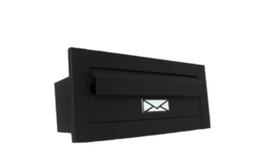 Caixa de Correio Correspondencia Cartas inteira em Inox Embutir PReta