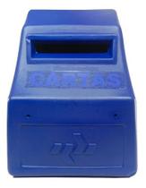 Caixa De Correio Correspondência Para Portão Plástico 26x18x14cm - Azul