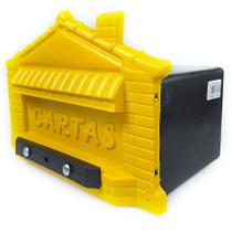 Caixa de Correio de Embutir ou portão casinha Tijolinho Pvc muro amarela Caixa de Correio de Embutir ou portão casinha Tijolinho Pvc muro amarela
