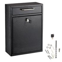 Caixa de correio de parede Adiroffice 631-04 com fecho de aço Caixa de correio de parede Adiroffice 631-04 com fecho de aço