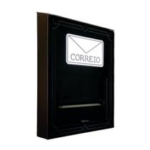 Caixa de Correio de Parede com Chave Preto ACM Numeral