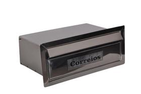 Caixa De Correio Em inox 30x20x10cm Prata