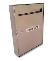 Caixa De Correio Em Inox Parafusar 40 X 30 X 7