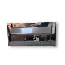 Caixa de correio frente inox moderna 15 cm x 30 cm - Bruno Acabamentos