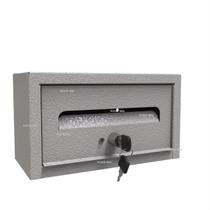 Caixa de Correio Frontal com 2 Chaves Branco Craquelado- Embutir Ficone Decor