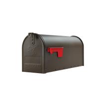 Caixa de correio Gibraltar E1100BZAM em aço bronze de textura média Caixa de correio Gibraltar E1100BZAM em aço bronze de textura média