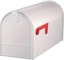 Caixa de correio Gibraltar E1600WAM Elite Post-Mount White Steel