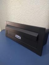 Caixa de correio mascote inox preta fosca - METAL CARTAS