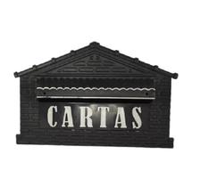 Caixa de Correio Modelo Universal Tijolinho Correspondência Casa Fundo Muro e Grade de Portão