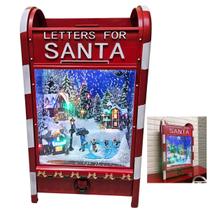 Caixa de Correio Natalino Natal Papai Noel Arvore Neve Luz Som Movimento Decoraçao Vitrine Shopping Casa Fim de Ano