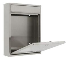 Caixa De Correio Prata, Com Fechadura - 36x26x9cm - Standers Caixa De Correio Prata, Com Fechadura - 36x26x9cm - Standers