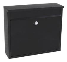 Caixa De Correio Preta - Com Fechadura - 36x31x12cm Standers Caixa De Correio Preta - Com Fechadura - 36x31x12cm Standers