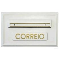 Caixa de correio pvc embutir muro portão, automático, com suporte para grade
