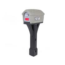 Caixa de correio Simplay3 Classic Home Plastic com Post Stone Grey