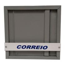 Caixa de Correio Vertical Cinza para Portão e Grade - Aço Reforçado SF53