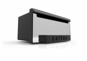 Caixa de Correios Inbox Luxo Aco Escovado Goma