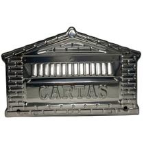 Caixa De Correios Tijolinho Toda Em Inox Pequena 12x25x12cm Cromado Caixa De Correios Tijolinho Toda Em Inox Pequena 12x25x12cm Cromado