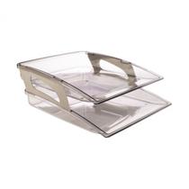 Caixa de Correspondência Organizador de Papel Acrílico Fumê Caixa de Correspondência Organizador de Papel Acrílico Fumê