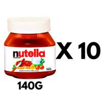 Caixa De Creme de Avelã Nutella 140g - 1cx c/ 10un