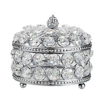 Caixa De Cristal Espelhada Para Joias, Organizador De Bijuterias Para Anéis E Brincos