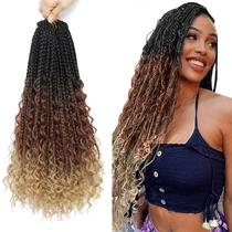Caixa de crochê Braids FIRSTCYH HAIR sintética de 18 polegadas, 8 pacotes
