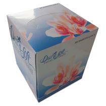Caixa de cubo de lenços faciais GEN 852D, branca de 2 camadas, 85 folhas x 36