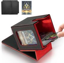 Caixa De Deck MTG Commander Para 100 Cartas Com 2 Divisórias, Estojo De Armazenamento Magnético Em