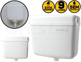 Caixa De Descarga 9 Litros Alumasa Branca 2000/2325 Caixa De Descarga 9 Litros Alumasa Branca 2000/2325